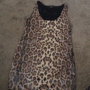 Forever 21 cheetah print sequins dress.